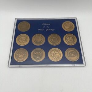 NASA Missions of the Orbiter Challenger‎ 10 Piece Commemorative Medal Set Case